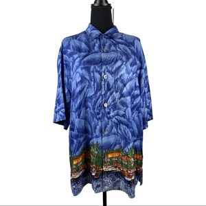 Guy Buffet 100% Silk Shirt Medium